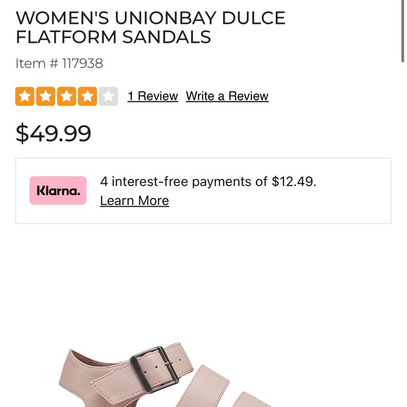 Union Bay Pink Dulce Strappy Platform Sandals - Picture 15 of 16